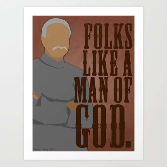 I don't care what you believe in, just believe in it. Art Print