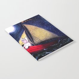 Max Traveling By Boat Notebook