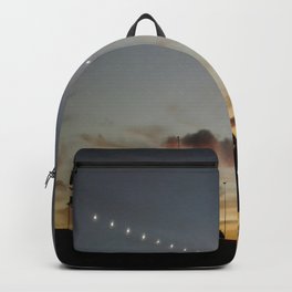Footprints Backpack | Photo, Digital, Dusk, Urban, Clouds, Color 