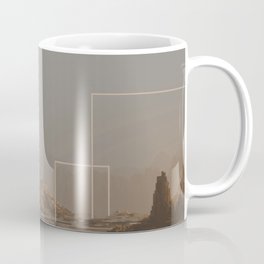 Pixel Art Desert Landscape Coffee Mug