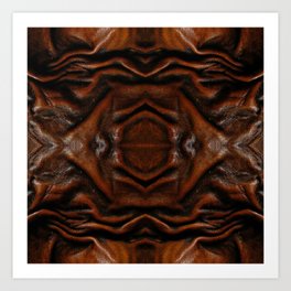 Leather #9 Art Print | Digital, Case, Placemat, Wallet, Mat, Stool, Bath, Print, Graphicdesign, Table 