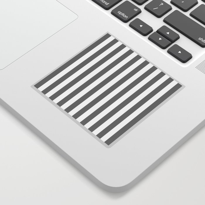 Stripe Texture (Gray & White) Sticker