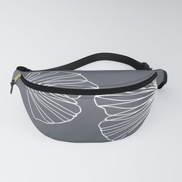 Ginkgo Leaves Grey Fanny Pack