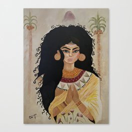 Ancient Egyptian  female musician  Canvas Print