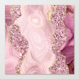 Agate Glitter Dazzle Texture 02 Canvas Print
