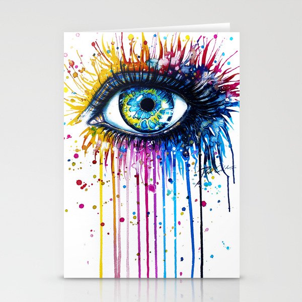 "Rainbow Eye" Stationery Cards