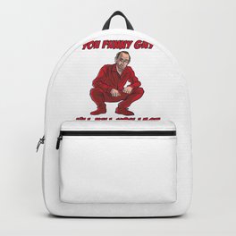 funny Putin t-shirt in russian squat Putin outfit Backpack