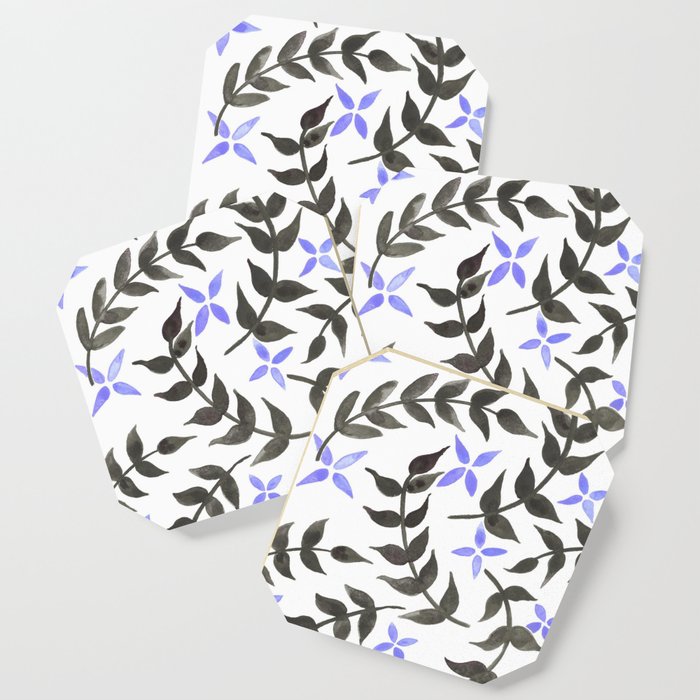 Very peri floral pattern Coaster