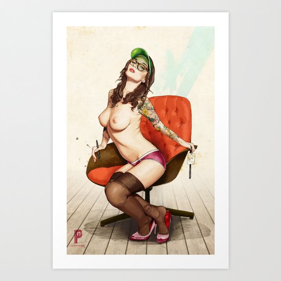 Self Portrait as a Lady No.2 Art Print