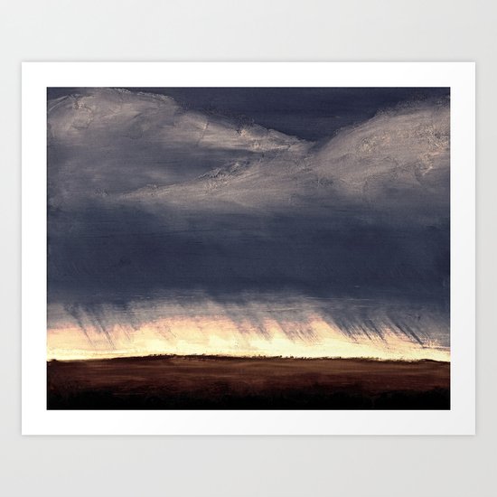 Storm Over Saskatchewan Fields Art Print