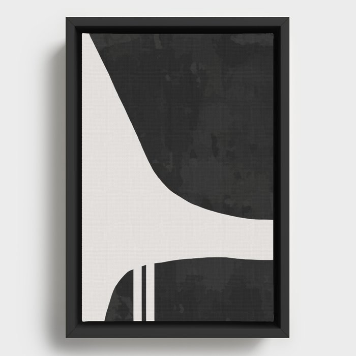 Modern Abstract Art Print | Home Decor Modern Set of 1 | 1/2 Framed Canvas