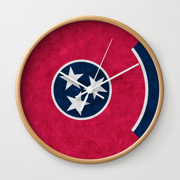 State flag of Tennessee Wall Clock