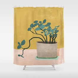 Plant Pot Shower Curtain
