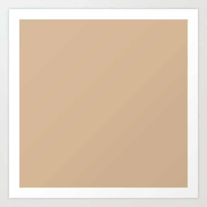 BEIGE Light Pastel neutral solid color Art Print