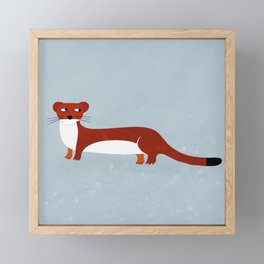 Weasel Framed Mini Art Print