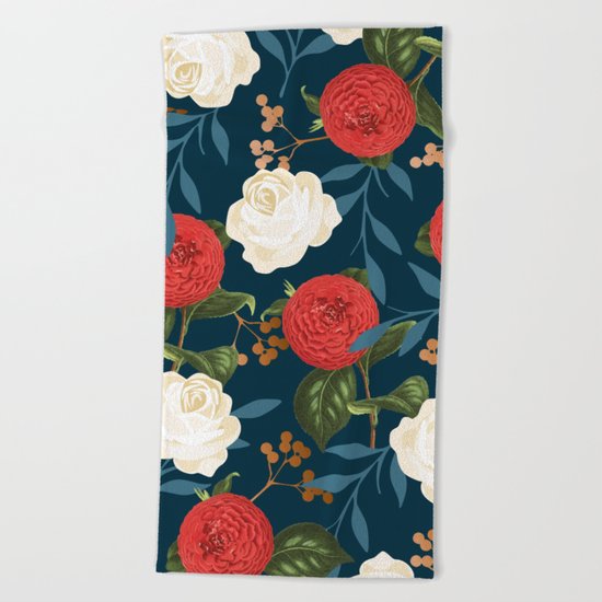 Floral Obsession || #society6 #decor #buyart Beach Towel