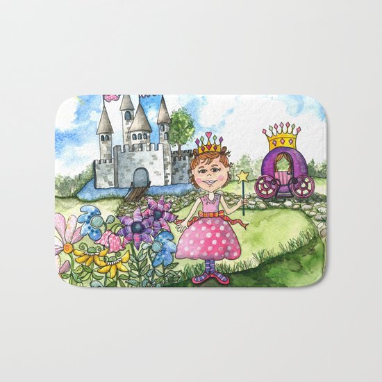 The Polka Dot Princess Bath Mat
