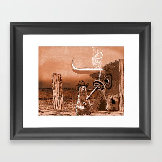 Bulls Eye Framed Art Print
