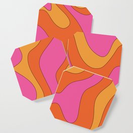 Groovy 60’s and 70's Retro Pattern Coaster