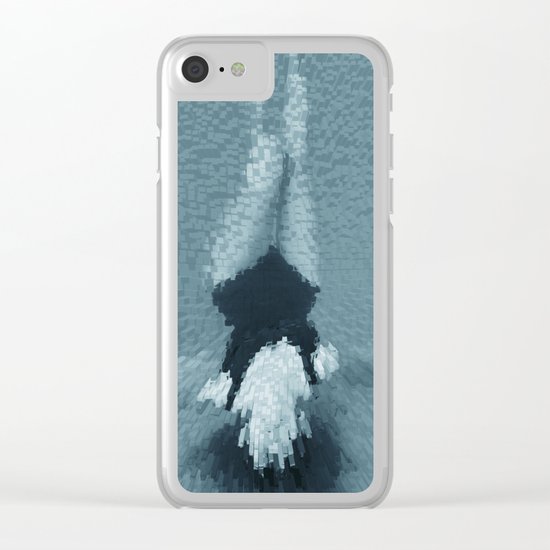 Swimming girl 2 Clear iPhone Case