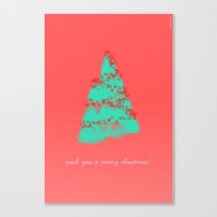wish you a merry christmas! Canvas Print