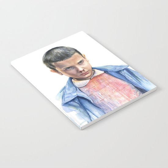 Eleven Stranger Things Watercolor Portrait Notebook