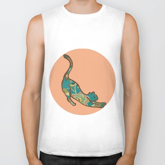 I love you, Kitten - Peach Biker Tank