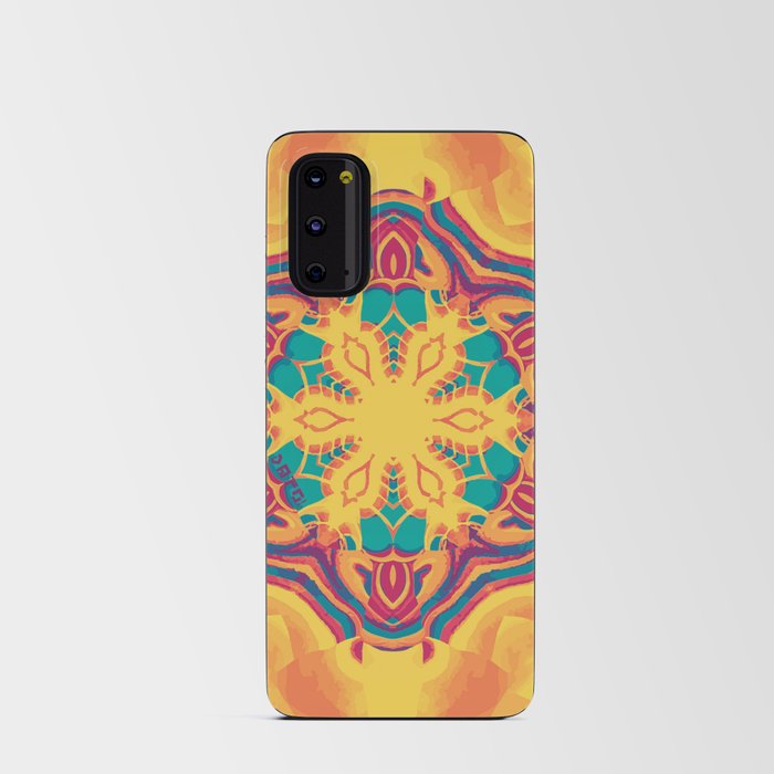 Yellow Flower 2 - Mosaic Texture Android Card Case