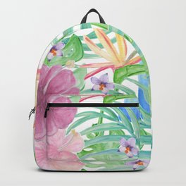 Malia's Tropical Print Backpack