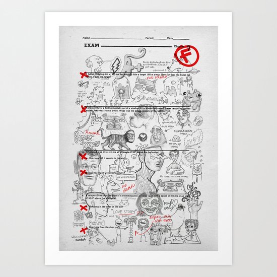 Forgot To Study Art Print