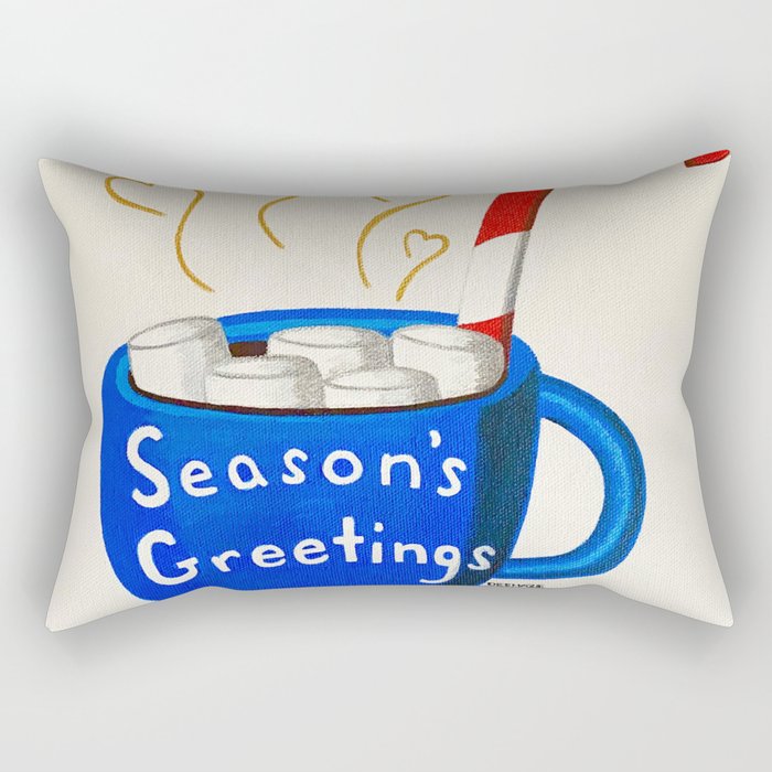 Season's Greetings Rectangular Pillow