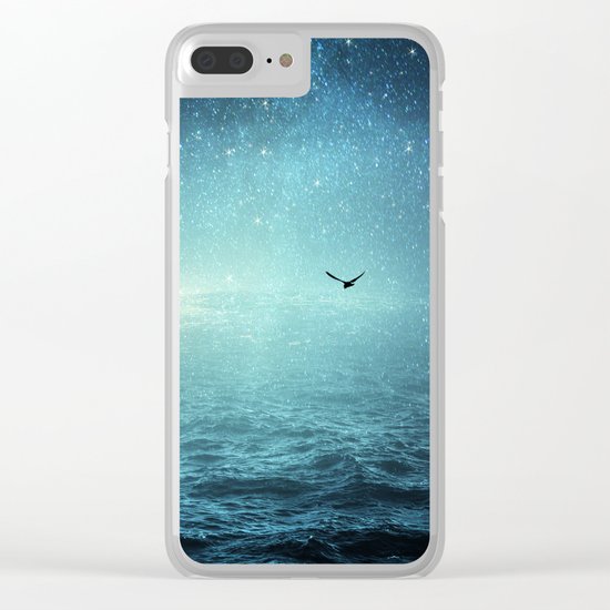 the sea and the universe Clear iPhone Case