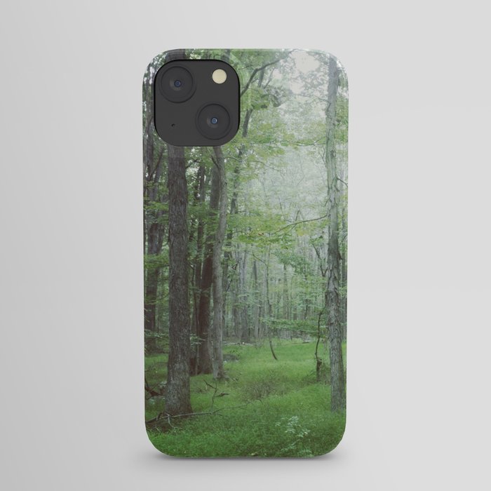 Foggy Forest Landscape Photo iPhone Case