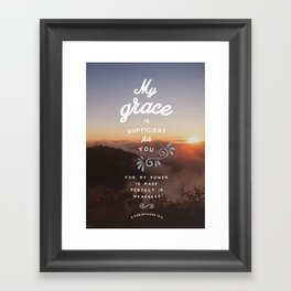 2 Corinthians 12:9 Framed Art Print