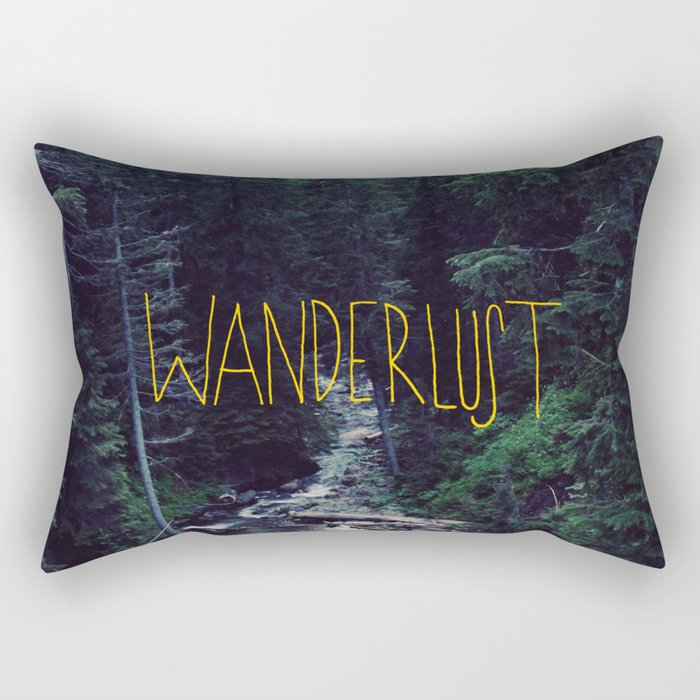 Wanderlust: Rainier Creek Rectangular Pillow