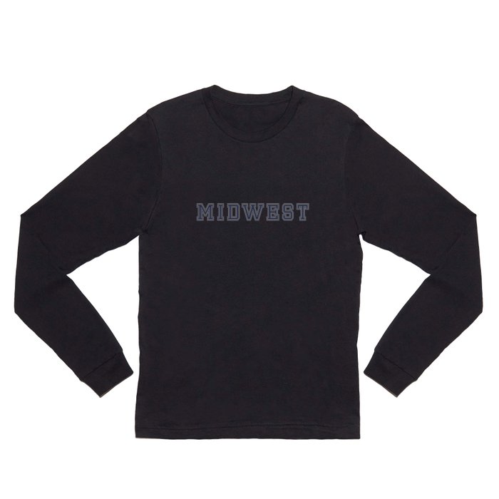 Midwest - Navy Long Sleeve T Shirt
