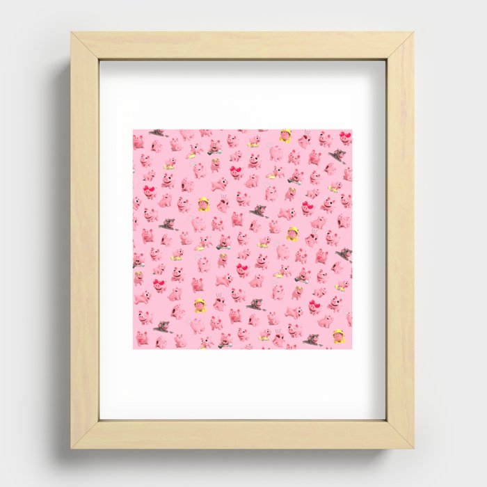 Rosa Pattern Recessed Framed Print