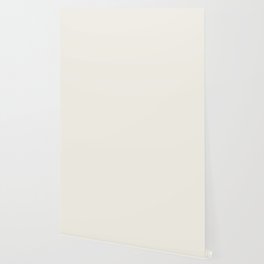 Minimal Light White Beige Color Solid Decor Wallpaper