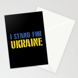 I Stand For Ukraine Stationery Card