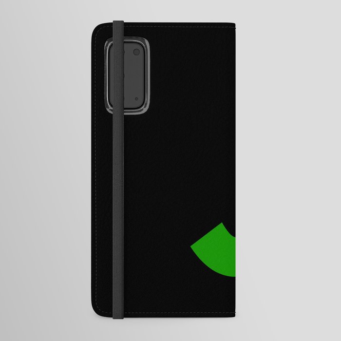 Letter J (Green & Black) Android Wallet Case