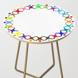 People Circle Side Table