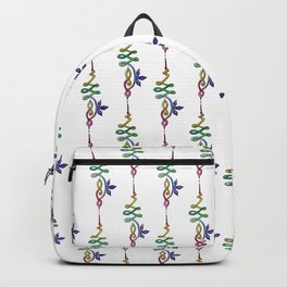 Unalome Backpack | Concept, Pattern, Unalomes, Nature, Colourful, Space, Colorful, Coloredpencil, Rainbow, Gradient 