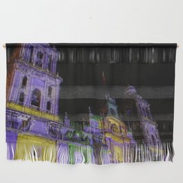 Mexico Photography - Colorful Lights On A Mexican Cathedral Wall Hanging