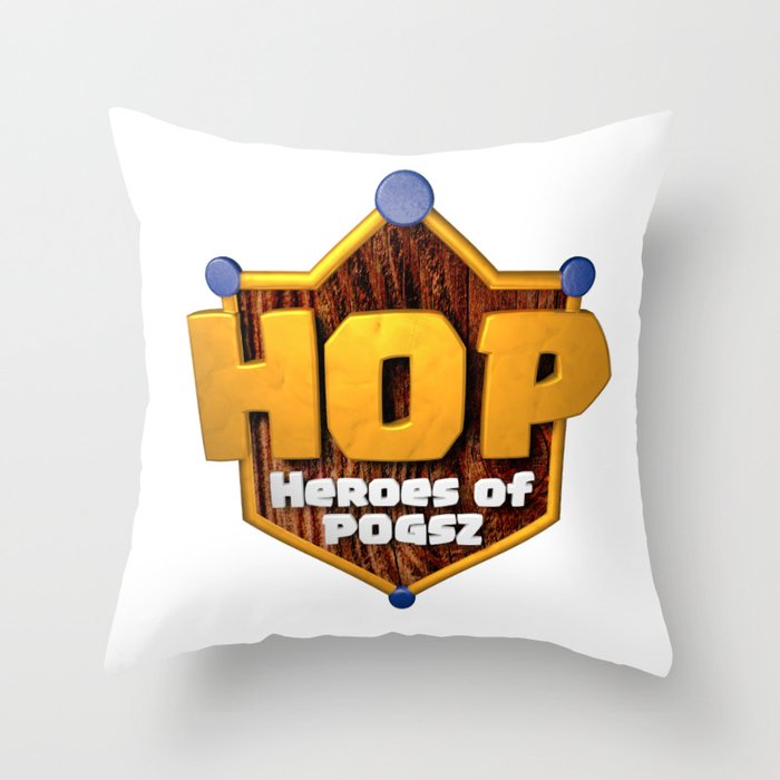 HOP Heroes of Pogsz Throw Pillow