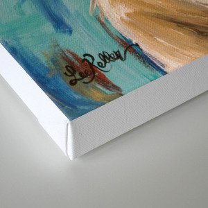 Pig Painting Colorful Pig Canvas Print By Leekeller Society6