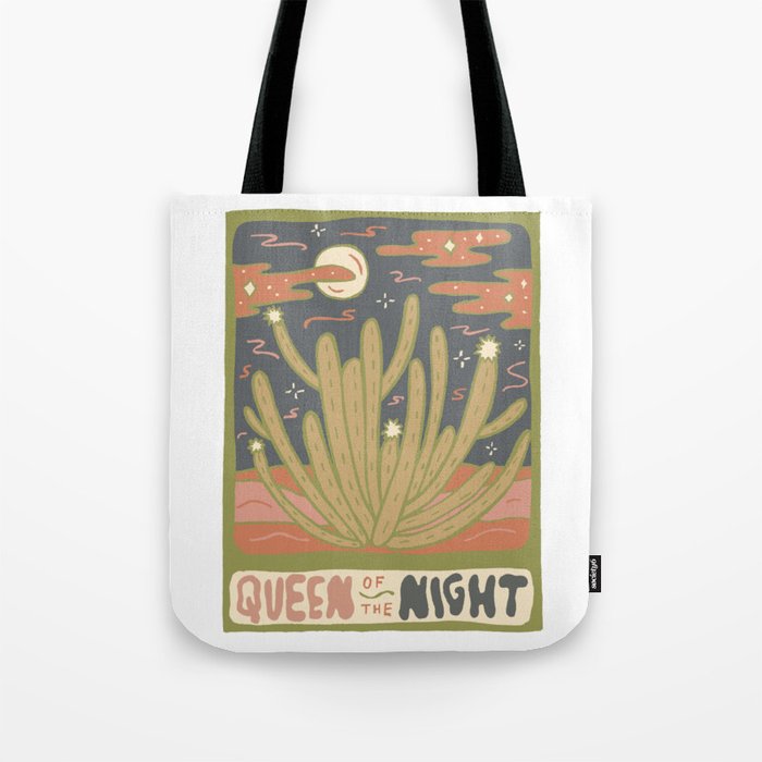 Cactus Tarot Cards- Queen of the Night Tote Bag