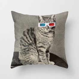 Multicolor The Purrrfect Cat Store Look I'm a Hooman Funny Cat Meme Throw Pillow 18x18