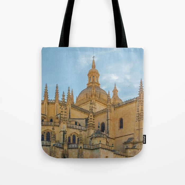 Spain Photography - The Historical Cathedral In Segovia Tote Bag