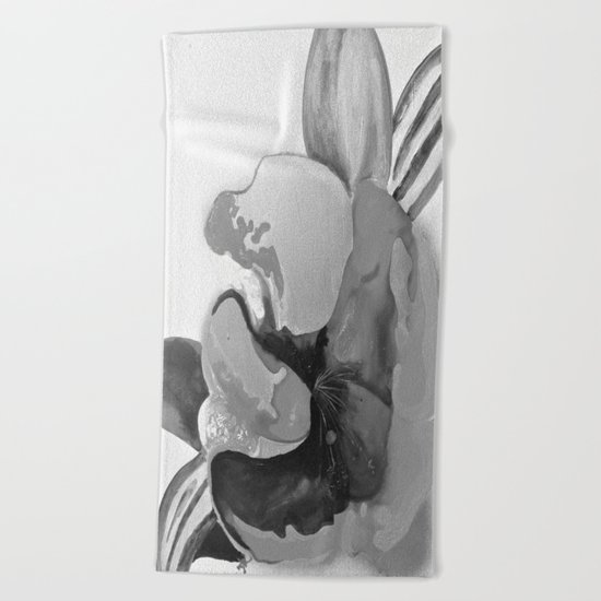 Burn The Flowers for Fuel Grey Beach Towel