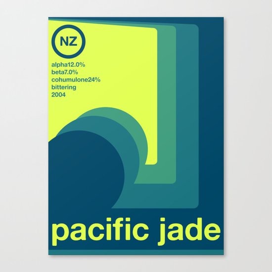 pacific jade single hop Canvas Print